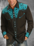 Turn-down Collar Mens Shirt New Patchwork Long Sleeve Cardigan Tops Men Spring Casual Loose Button-up Shirts