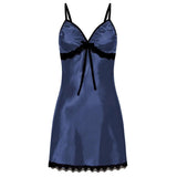 Zingj Imitation Silk Lace Lace With Bow Halter Slip Skirt Direct