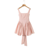 New Irregular Bow Tie Waist Dress In