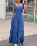 E-Commerce Independent Station Agaric Side Sling Lady Horn One-Piece