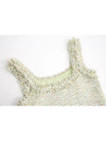 High Quality Women Knitting Sexy Tank Tops Ladies Sleeveless Solid Crop Tops Women 2023 Summer Off Shoulder Basic