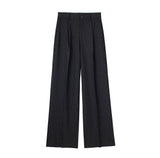 Spring New Front Folded High-Waisted Trousers