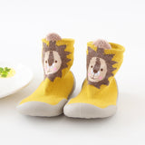 Boys Girls Toddlers Moccasins Non-Skid Indoor Kids Floor Slipper Children Animal Breathable Cotton Knitted Shoes Ideal