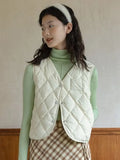 Vests Women Winter Coats Solid Vintage V-neck Ins Korean Style Tender Simple Basic Girls All-match Sleeveless