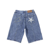 Devil Island Jeans Star Embroidered Jacket High Street Vintage