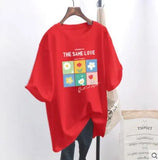 casual women's T-shirt Ulzzang streetwear Kawai fruit print T-shirt Korean shirt Harajuku short-sleeved camiseta