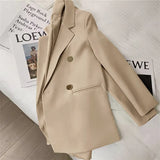 Zingj Spring And Autumn Outfit Fried Street Loose Leisure Versatile Autumn Suit Jacket Female Korean Black Suit