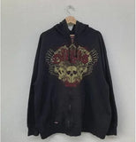 Y2K Vintage Street Harajuku Hip-Hop Graphic Cardigan Leisure Cardigan