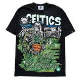 Men's T-Shirt Pure Cotton Street Clothing Animation Leisure Oversized Basketball Printed Short-Sleeved Shirt