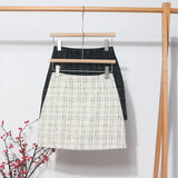 Shop Recommended Autumn And Winter Coarse Flowers Of The Semi-Body Skirt High Waist Thin Anti-Walking A Word Ass Short Skirt