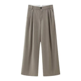 Spring Style With Belt Collar Vest 1255882 Pleated Pants