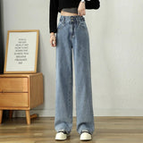 wide-leg jeans women's straight drape loose spring style 2022 new spring clothes are thin and mopping long