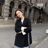 Zingj 2024 New Khaki Short Blazer Female Small Design Sense College Style Commuter