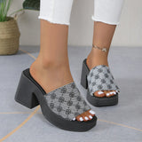 Zingj Size Summer Sandals, Women's Slope Heels, Thick Soles, Sandals, Waterproof Super High Heels, Thick Heels, Women's