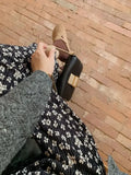 Floral Polka Midi Skirt- Outfit