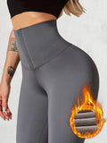 Women High Waist winter Keep Warm Legging Sexy Push Up Leggings For Fitness Sports Corset Slim Sportswear Female