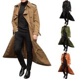Men's Spring And Autumn Long Belt Men's Wind Coat Fashion Daily Casual Coat