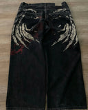 Y2K Big Boy Jeans Original Hip-Hop Embroidered Loose Jeans Street