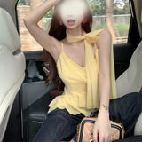 Three-Dimensional Flowers With Lotus Leaves Side Slings Women Summer Pure Lust Sweet Hot Girl Gentle Summer Beautiful