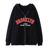 Style Lazy Cardigan Hoodie 2024 Spring And Autumn Oversize Zipper Jacket Couple