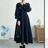 Floral Embroidery Long Dress Women Winter Sweater Bandage Dress Vintage Christmas Evening Party Dress for New Year