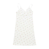 Zingj Desire Retro Print V-Neck Dress Female Summer 2024 New Floral Dress Women's