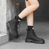 Zingj Wind Ins Black Martin Boots Male Trend Autumn And Winter Tooling Locomotive Boots Korean Version High Gang