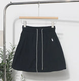 Niche Dress Half-Dress Woman Tight Waist A Trouser Skirt Open Fork Quick Dry Casual Skirt