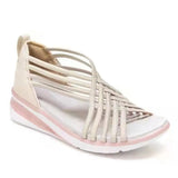 Summer Large-Size Slope Heel Sandals Women's Hollowed-Out And Breathable Movement Preparation Fish Mouth Shoes Roman Women's