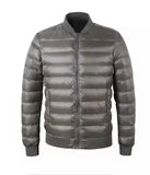 Autumn And Winter Male Standing Collar Jacket Down Jacket Large Size Slim Fashion Standing Collar Short Baseball Jacket Matching Wear-Outfit