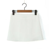 Spring Style Classic Holiday Shorts, Solid Color Shorts, Half Skirt, A-Shaped