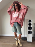 Trend Design Knitted Bunny Sweater Spring And Autumn Lazy Wind Loose Leisure