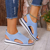 Zingj Fashionable Large-Size Flat-Soled Women's Sandals In