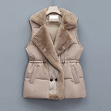 Vest 2024 New Autumn And Winter Fashion Versatile Vest Female Foreign Style Wear Plus Plus Thick Vest Coat Vest-Outfit