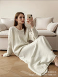Loose Knitting Suit Women 2025 Autumn And Winter New Round-Neck Sweater + Fishtail Skirt Real