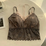 Fashion Lace Womens Camisole Patchwork Basic Casual Short Tank Tops Female Sleeveless Slim Thin Backless Cropped