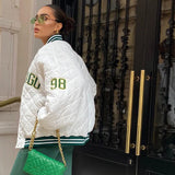 Retro Style Baseball Uniform JacketOutfit