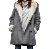 2025 New Plus-Coat Pocket Women's Coat Stylish