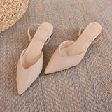 Sandals Women 2025 New Summer Simple Sharp Heeled Sandals Women's High Heel Fine Fashion Single