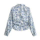 Spring Print Slim Shirt 2580126 Medium Skirt