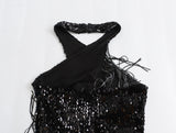 New Tassel Beads Decorated With Neckline Jumpsuits