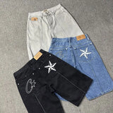 Devil Island Jeans Star Embroidered Jacket High Street Vintage