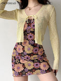 Fashion Ripple Printing Dress Sexy Summer Spaghetti Strap Backless Suspender Mini Dress A-line Short Dress
