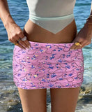 Fashion Bead Short Skirt Sexy Babes Hip Skirt Squint