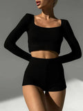 Crop Top & Shorts Two Piece