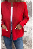 2025 Explosion Fashion Casual Collar Zipper Jacket Loose Pocket Jacket