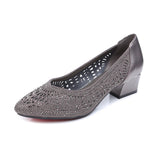 2021 New Summer Fashion Pumps Cut-outs Women Crystal Casual Ladies Shoes High Heels Tenis Feminino Genuine