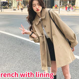 Women Basic Classic Daily All-match Temperament Popular Causal Korean Style Autumn Ladies Loose Retro Minimalist Pure