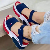 New Muffin Thick-Soled Sandals Women's Size 43 One-Word Buckle Fish Mouth Women's