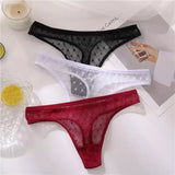 Sexy G-String Thong Lace Women's Panties Low-Waist Female Underpants Mesh Perspective Briefs Lingerie